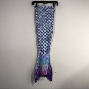 Sun Tails Aurora Borealis Mermaid Tail, Girl's Size 6/7 M 8 - Blue/Purple